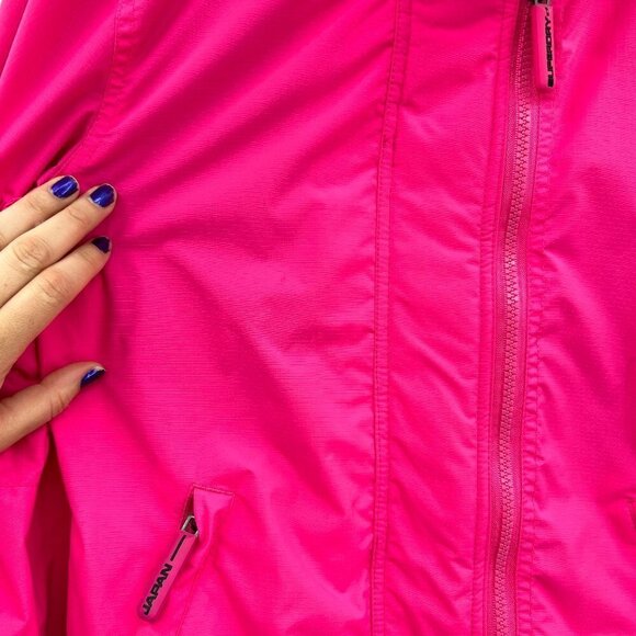 SUPERDRY Japan Hot Pink Black The Windcheater Mesh Lined Outdoor Jacket Medium - Picture 11 of 11